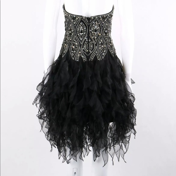 JOVANI Black Beaded Strapless Sweetheart Neckline - Picture 2 of 4